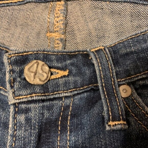 Adriano Goldschmied  Cigarette Crop South Gate Skinny Jeans Blue Wash Size 25R - Picture 5 of 12